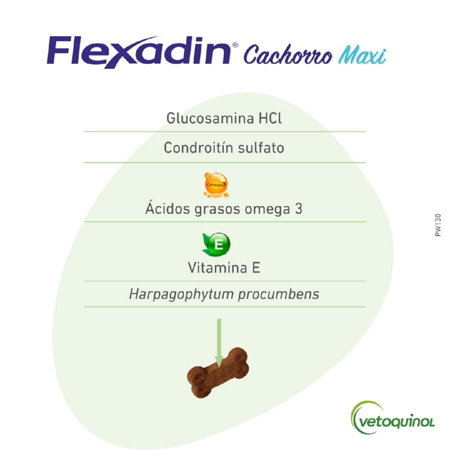Vetoquinol Flexadin Young Maxi Condroprotector para cachorros, , large indicador imagen numero 4